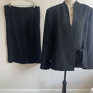 Sag harbor Women's 2Piece Blazer Suit & Skirt Plus 18 Formal Career Office